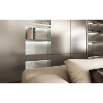 VISCONDE - 2X2/12X12, SILVER, MATTE